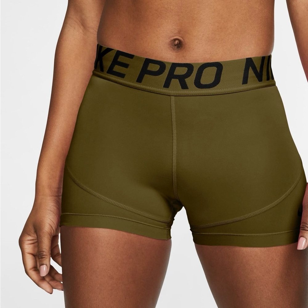 Nike Women's Athletic Shorts in Olive